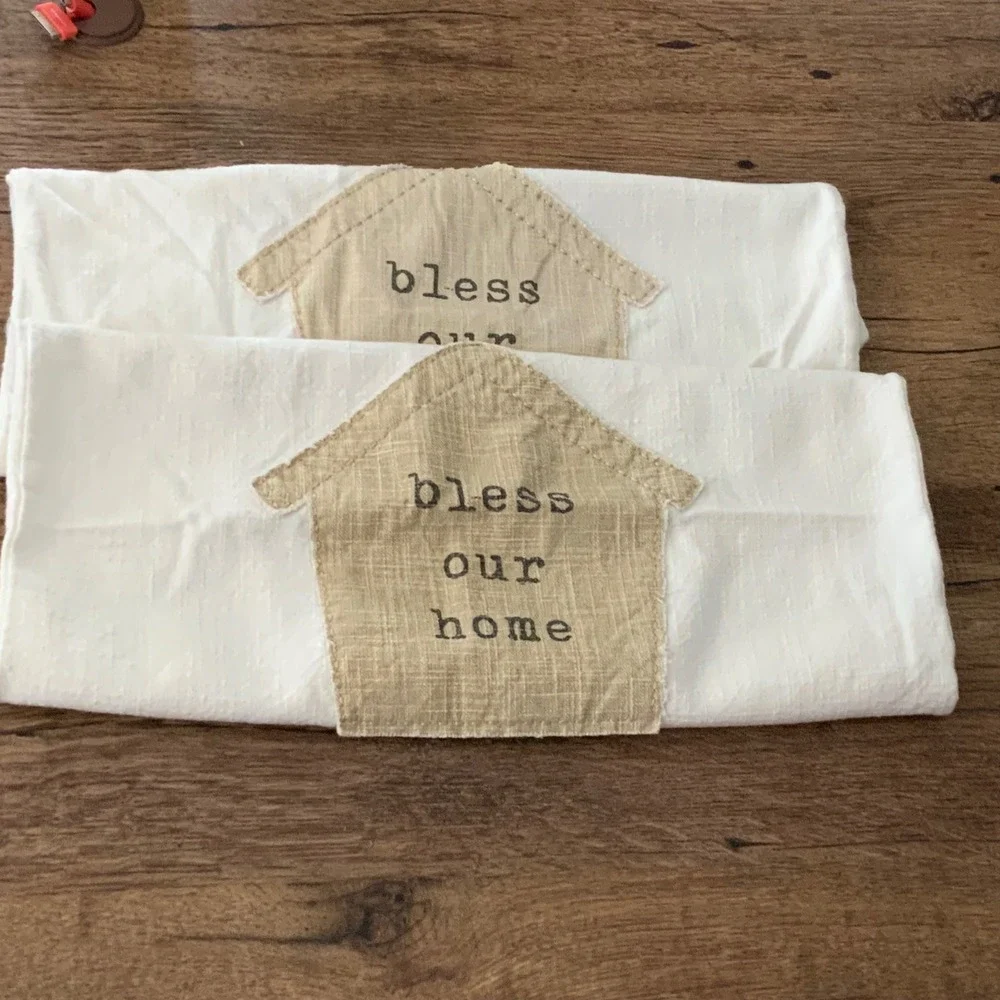 Set of two, Mudpie, Bless Our Home Pillow Covers‎